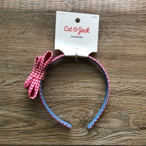 NWT Red Gingham Cat & Jack Headband